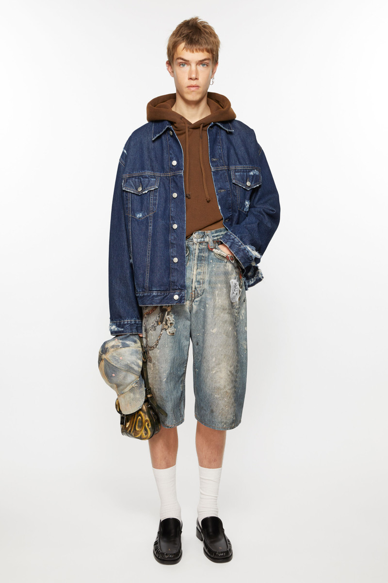 Acne Studios Loose fit shorts - Mid blue outlook