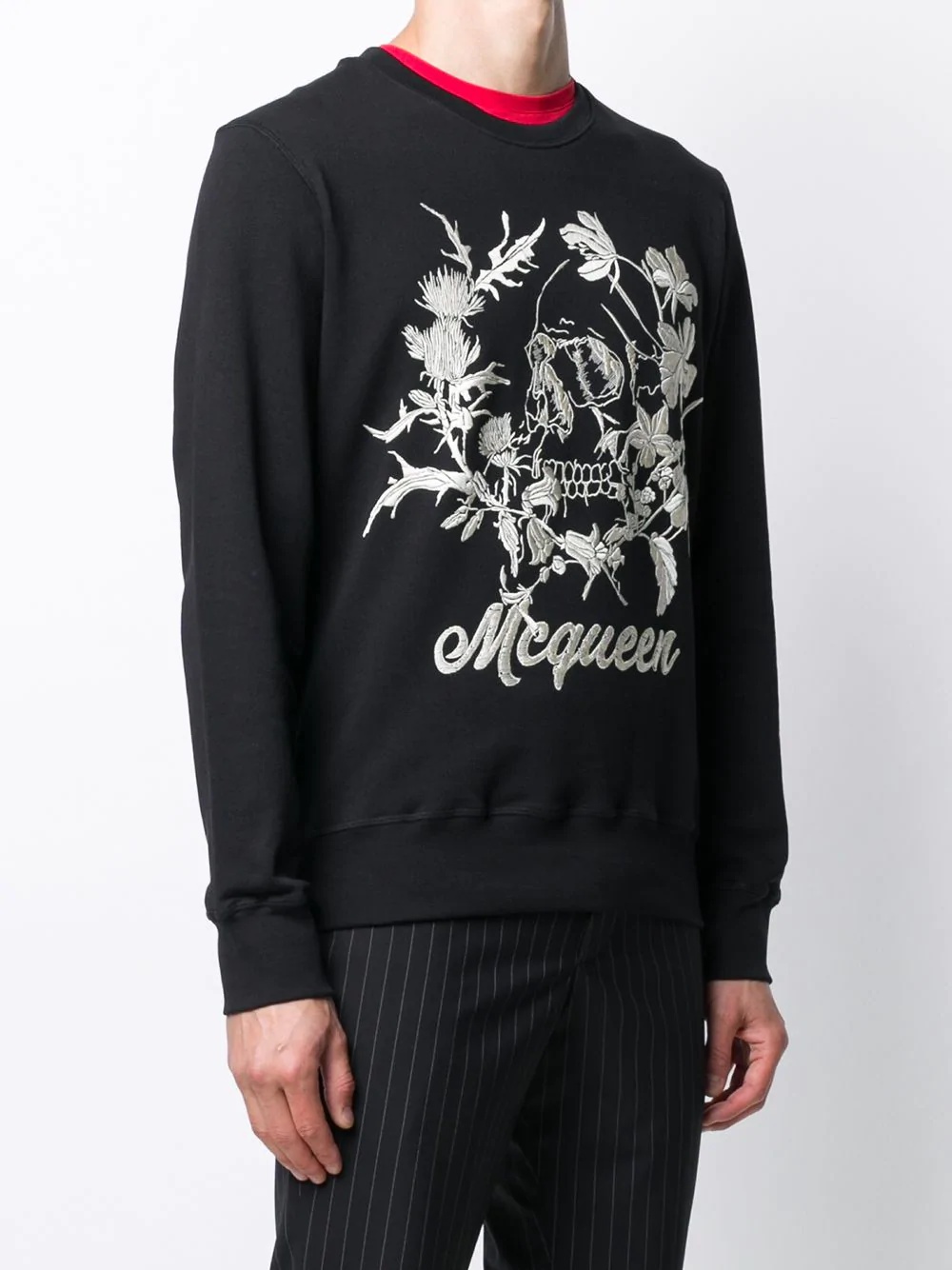 Skull embroidery sweatshirt - 3