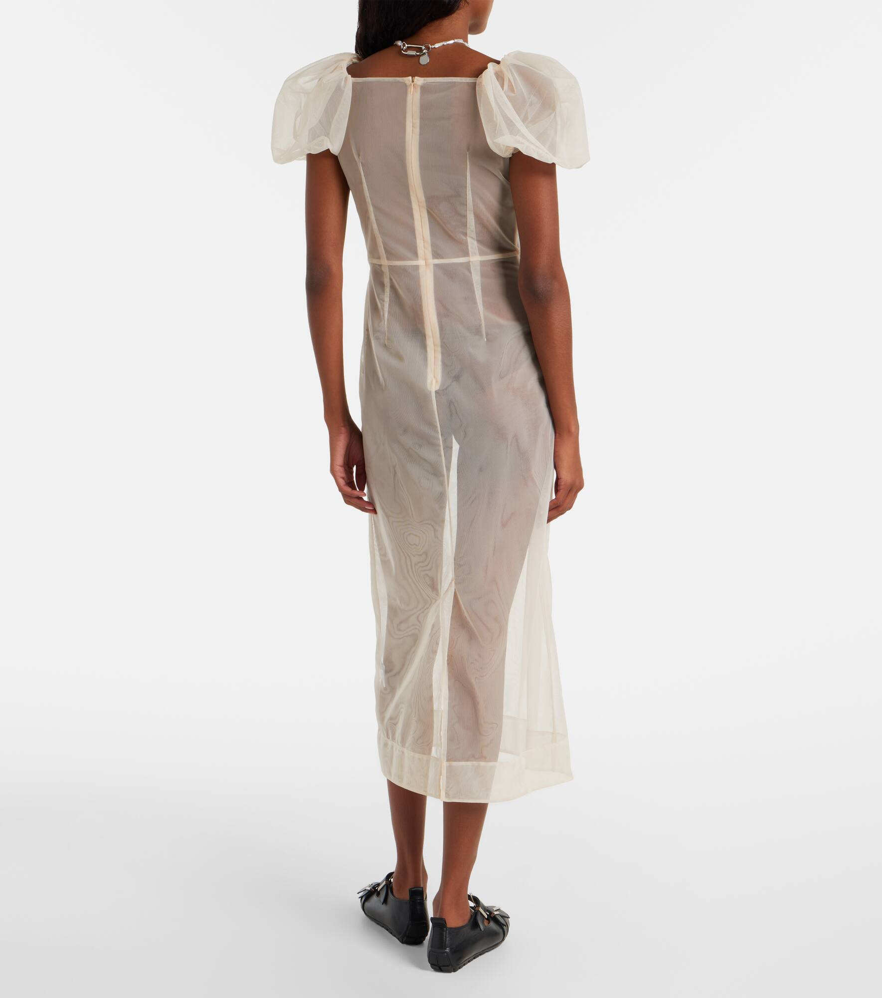 Tulle midi dress - 3