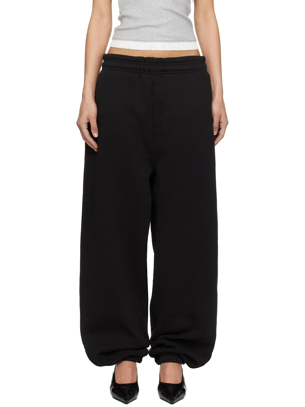 Black Standard Sweatpants - 1