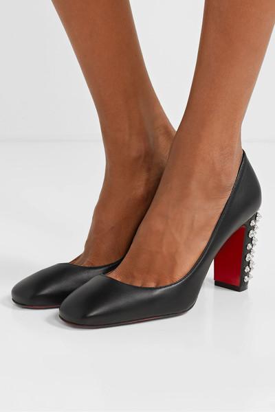 Christian Louboutin Marimalus 85 studded leather pumps  outlook