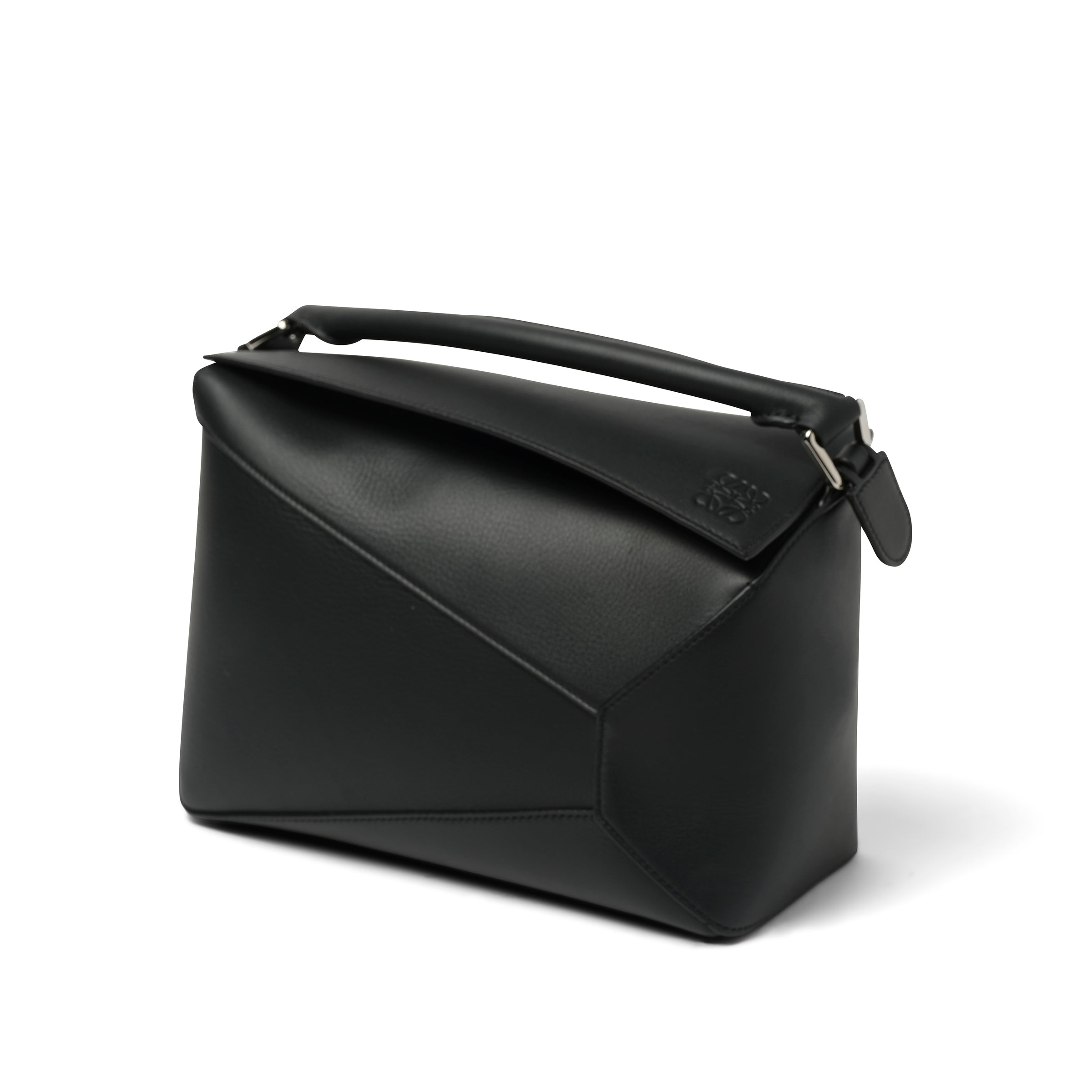 Puzzle Edge Bag in Black - 3