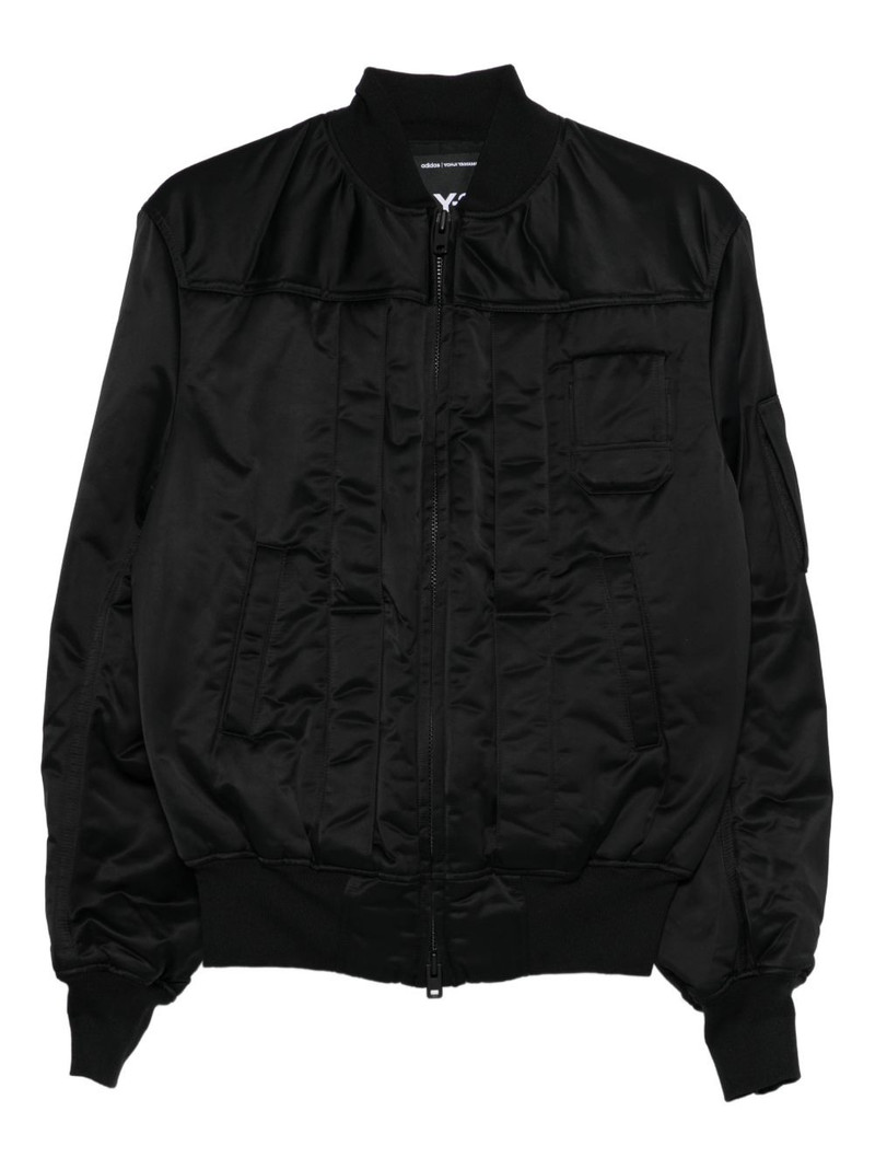 logo-print bomber jacket 1