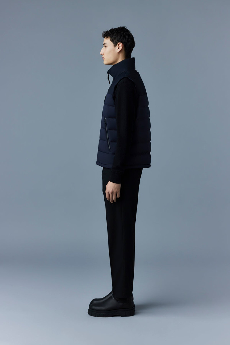 BOBBIE Agile-360 stretch light down vest with stand collar 3