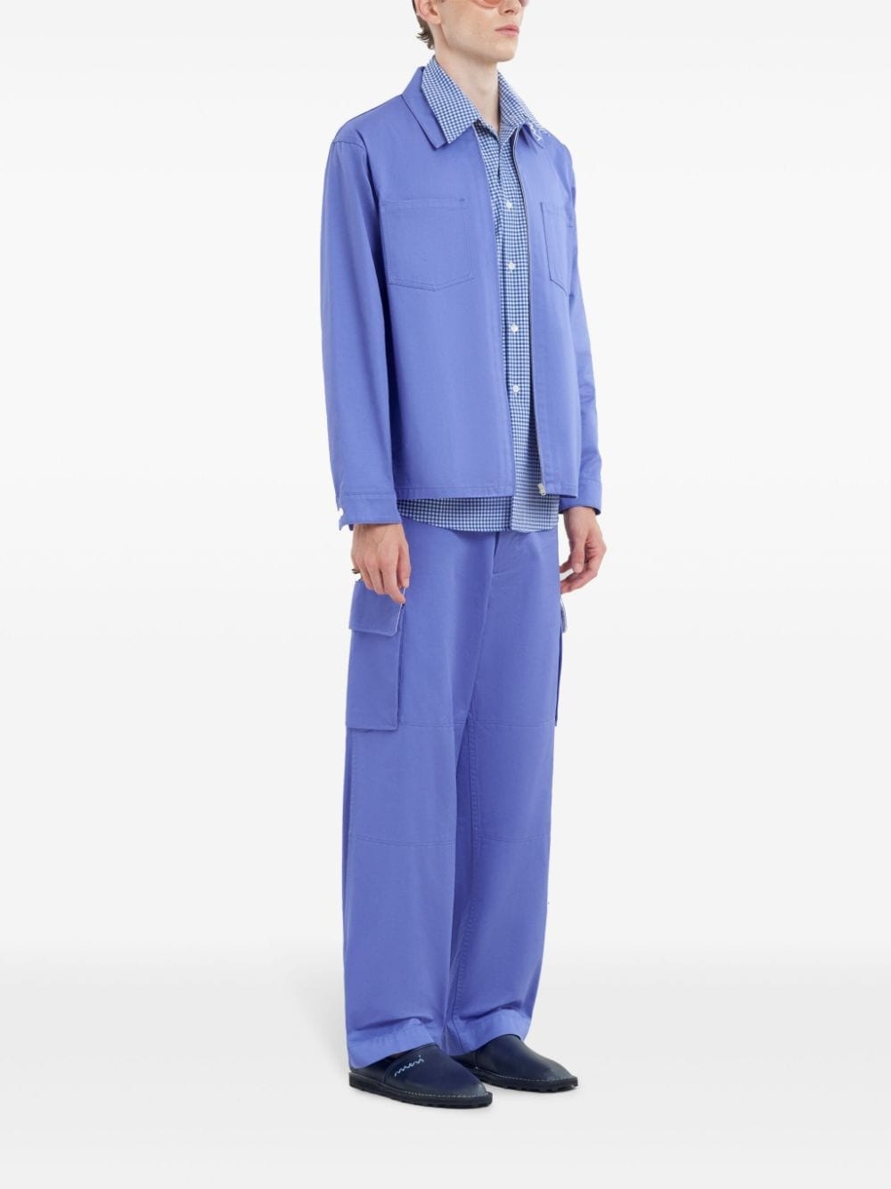 cargo pockets cotton trousers - 3