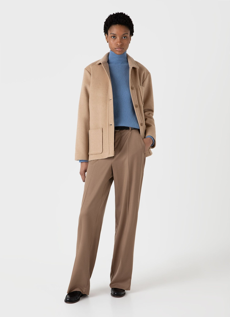 Sunspel Lambswool Funnel Neck Jumper outlook