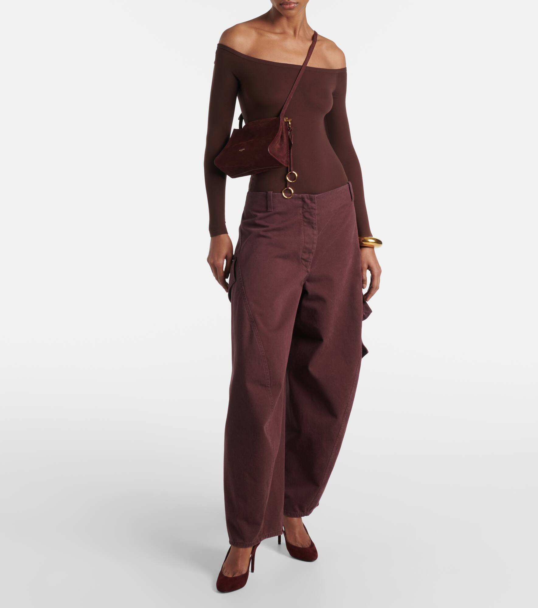 Decolette 90 suede slingback pumps - 3