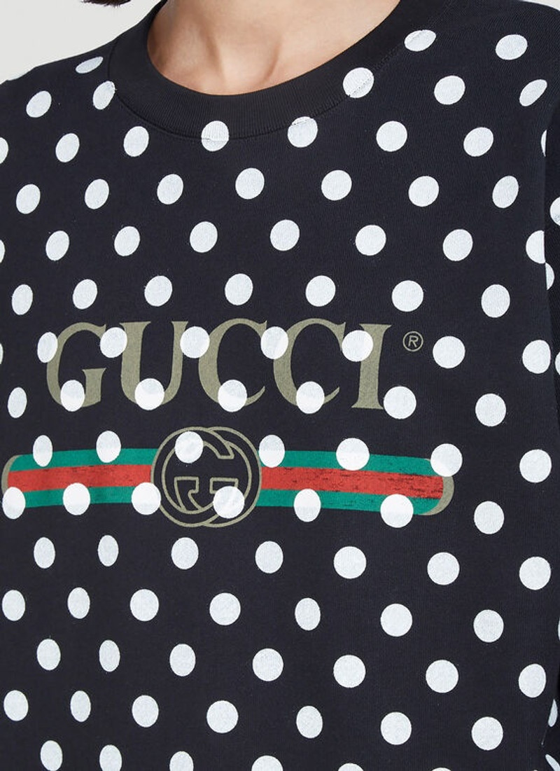 Polka-Dot Logo-Print Sweatshirt 5