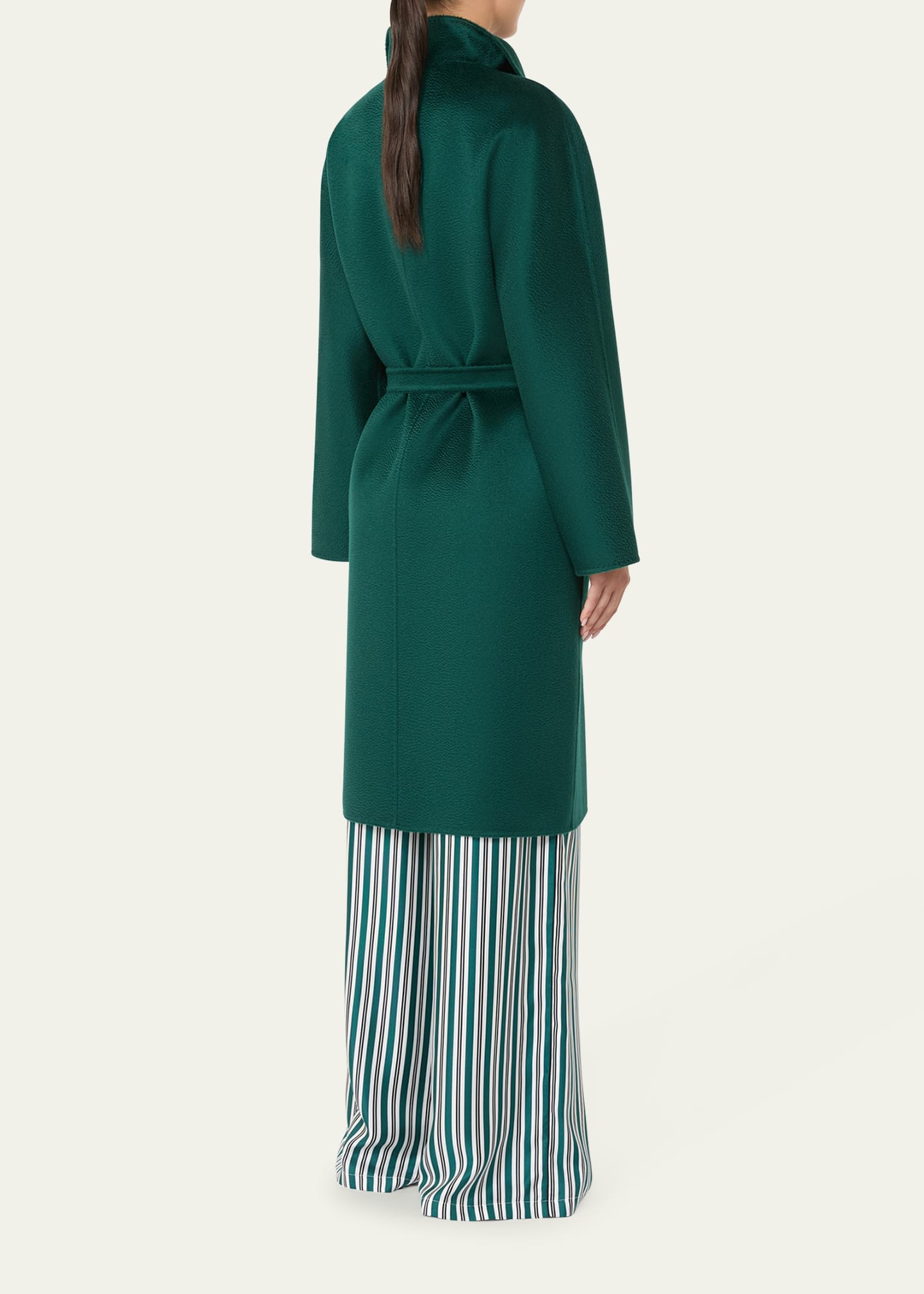 Lilia Cashmere Wrap Coat - 3