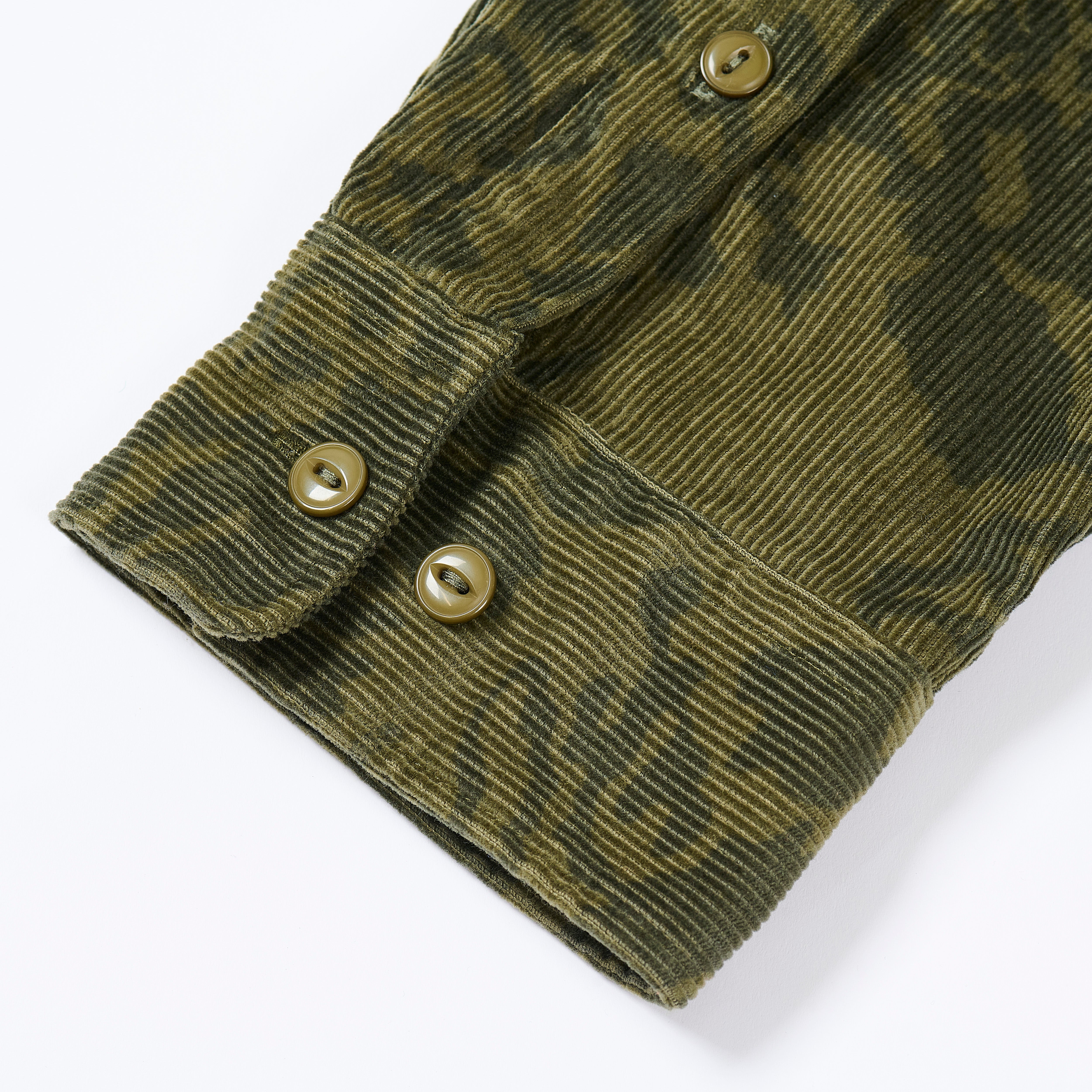 DOUBLE POCKET CORD OVERSHIRT FLORAL - 5