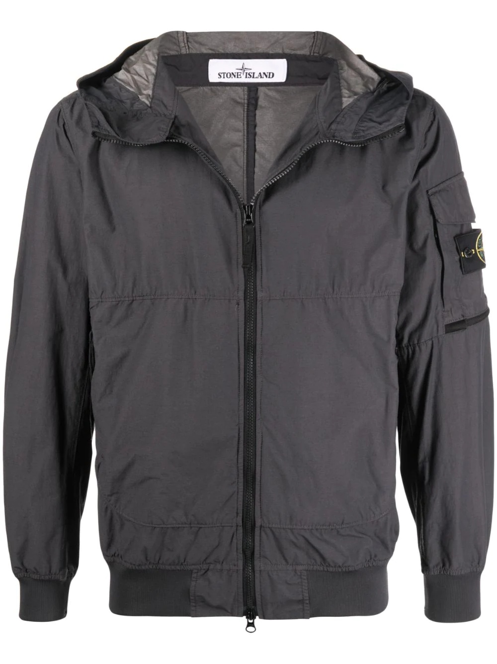 Compass-patch hooded jacket - 1