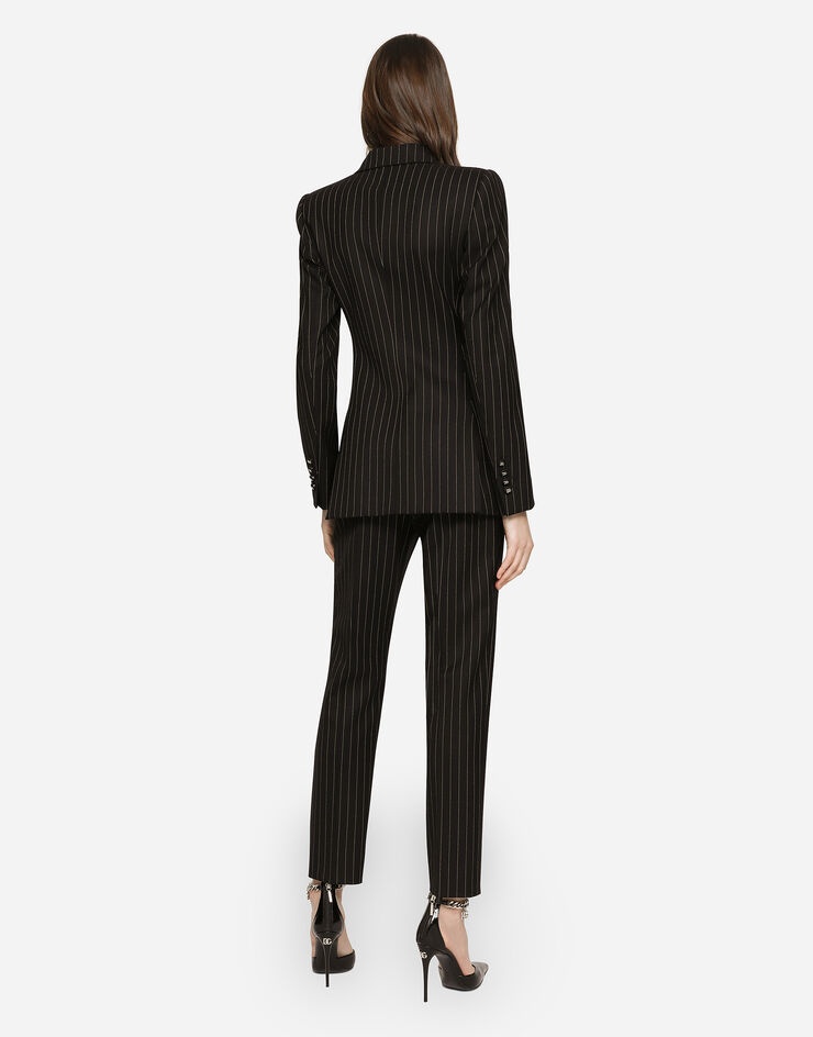 Pinstripe twill Turlington blazer - 4