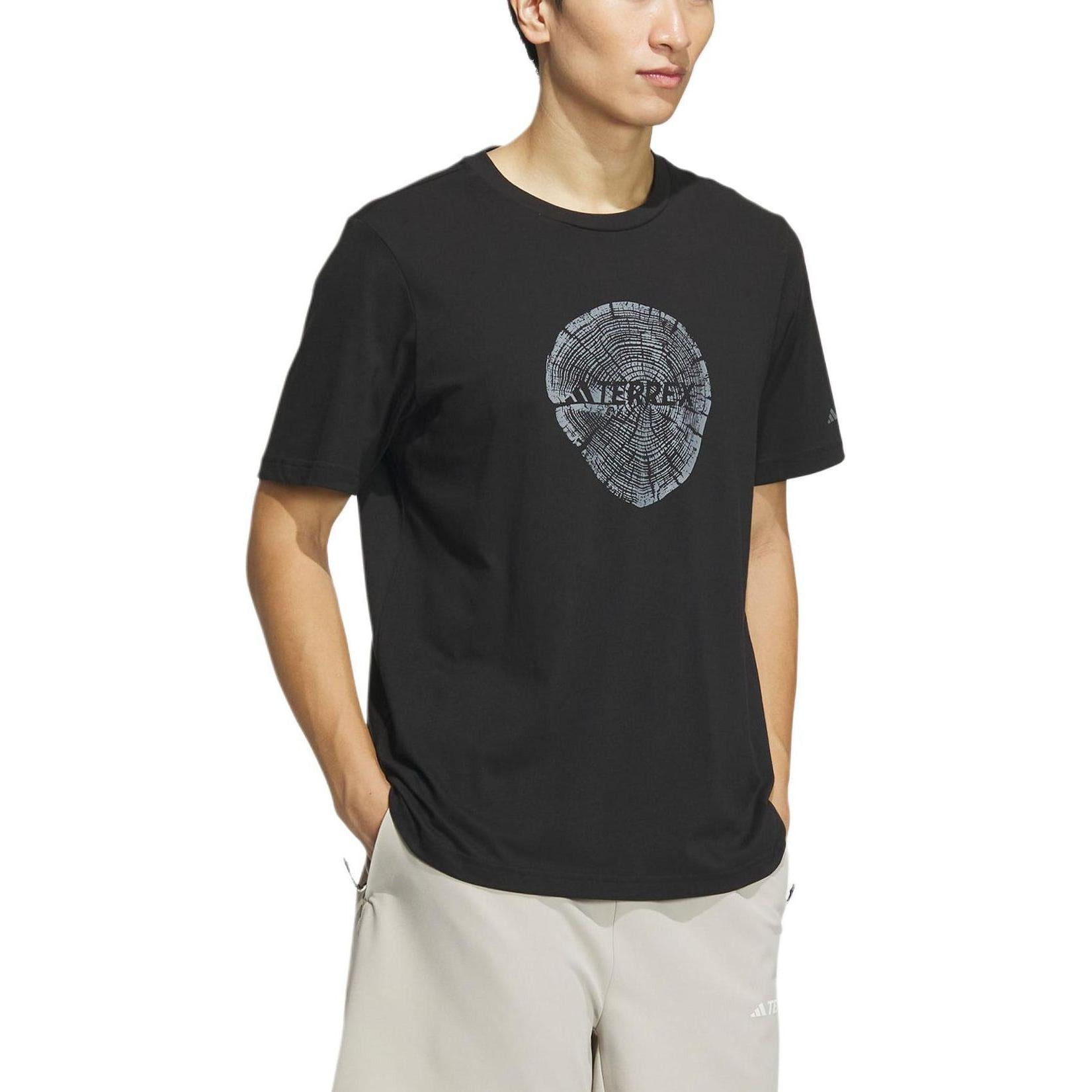 adidas Big Logo T-shirt Asia Sizing 'Black' IS0298 - 2