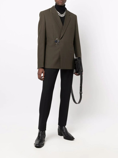 Givenchy padlock-detail wool blazer outlook