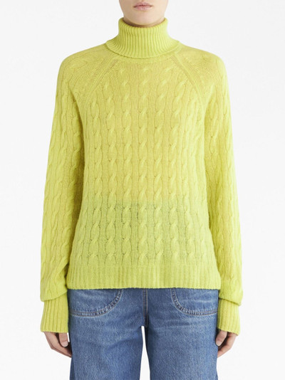 Etro cable-knit cashmere jumper outlook