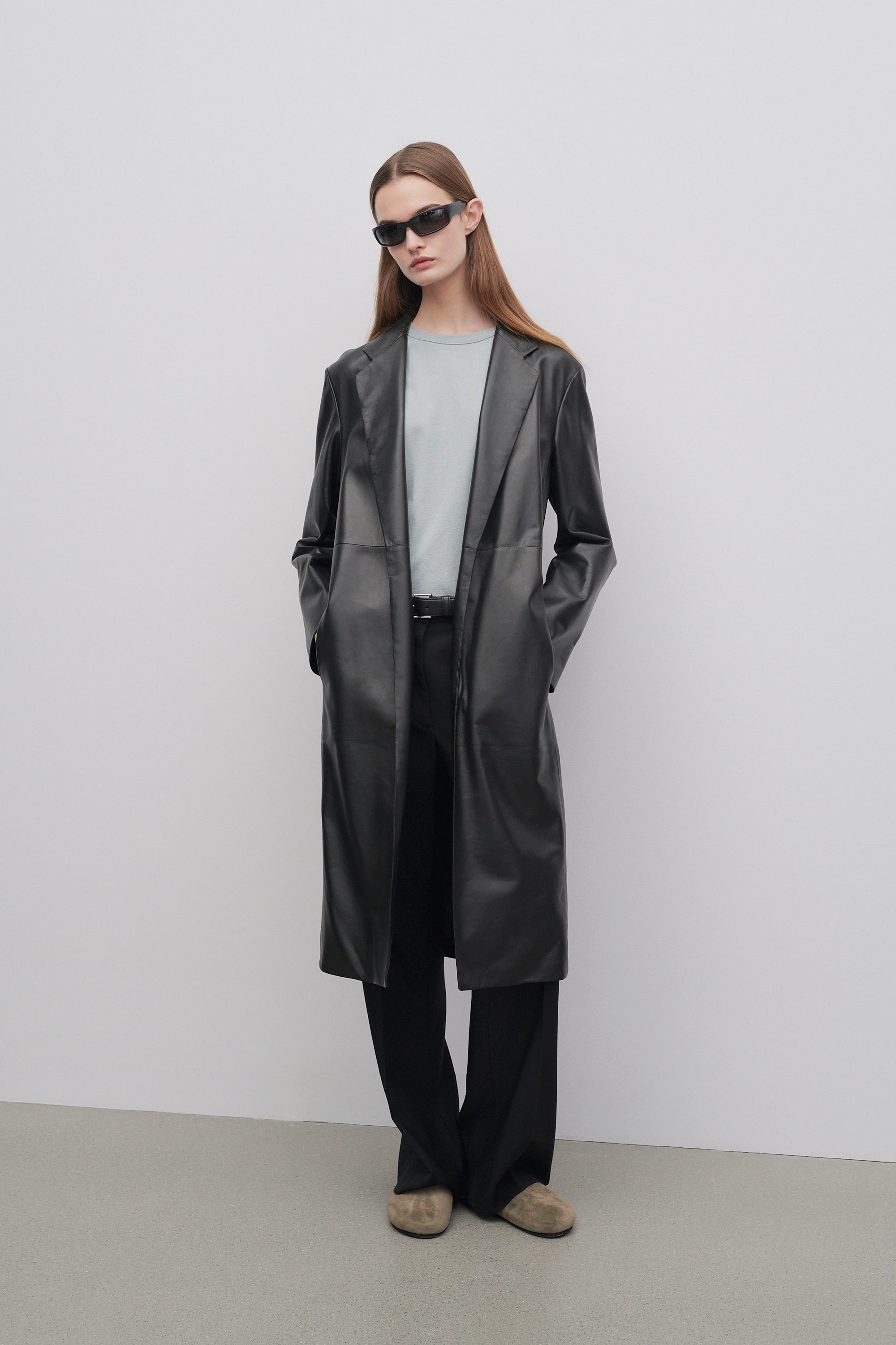Babil Coat in Leather - 5