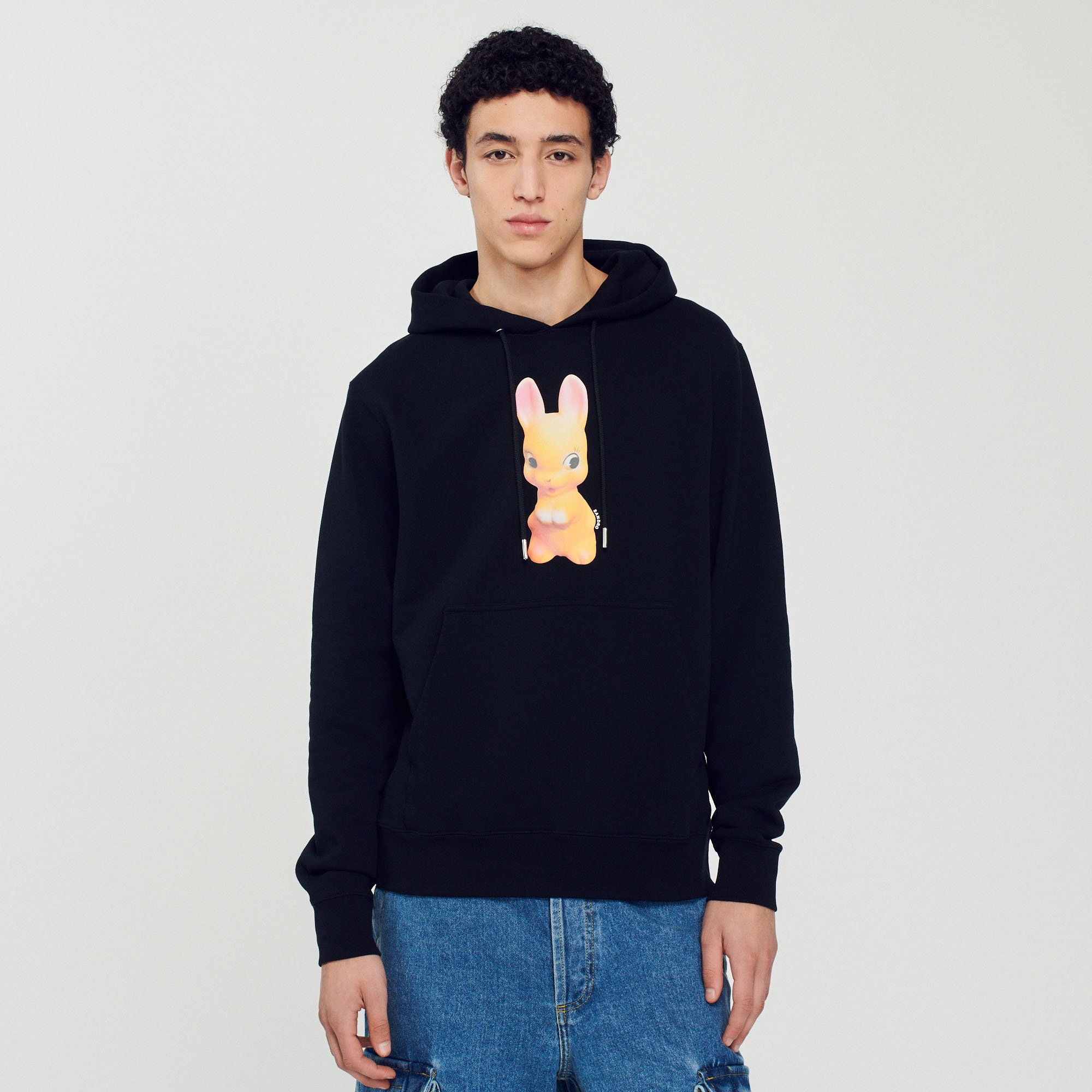 Rabbit print hoodie - 5