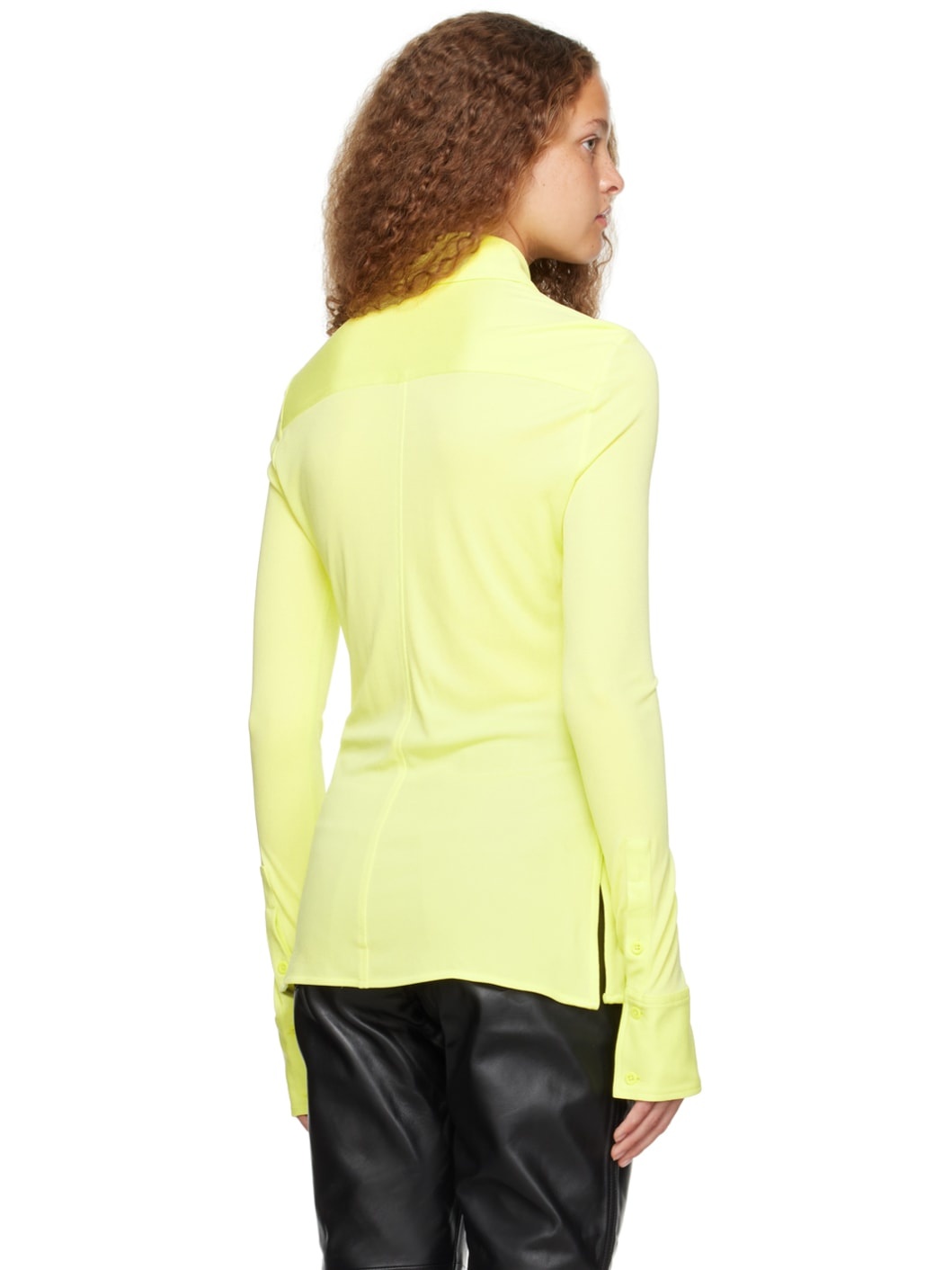 Yellow Proenza Schouler White Label Keyhole Shirt - 3