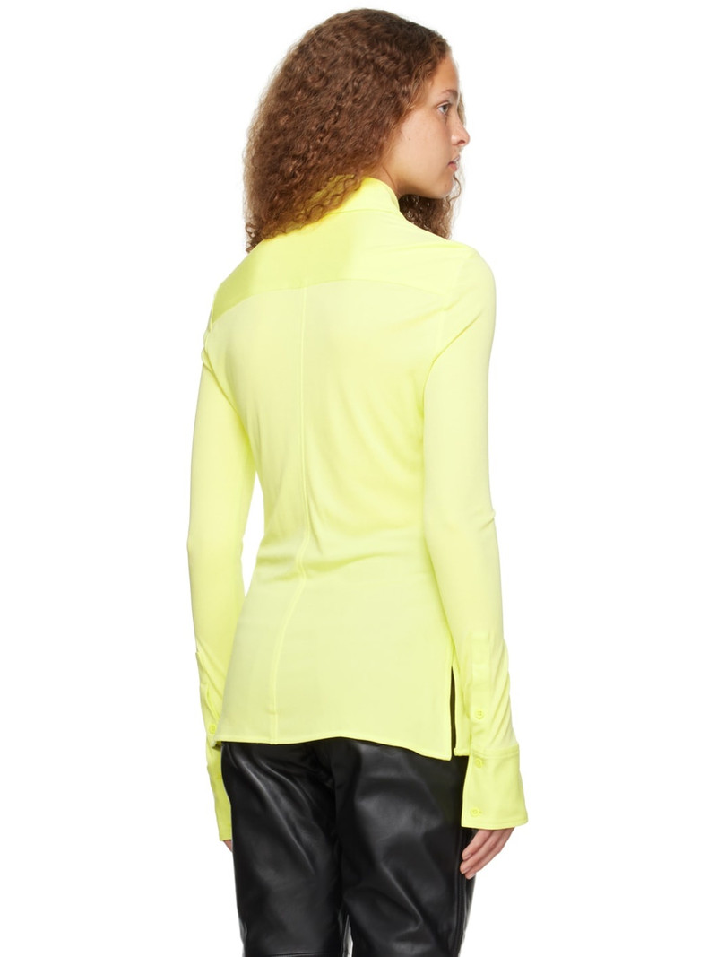 Yellow Proenza Schouler White Label Keyhole Shirt 3