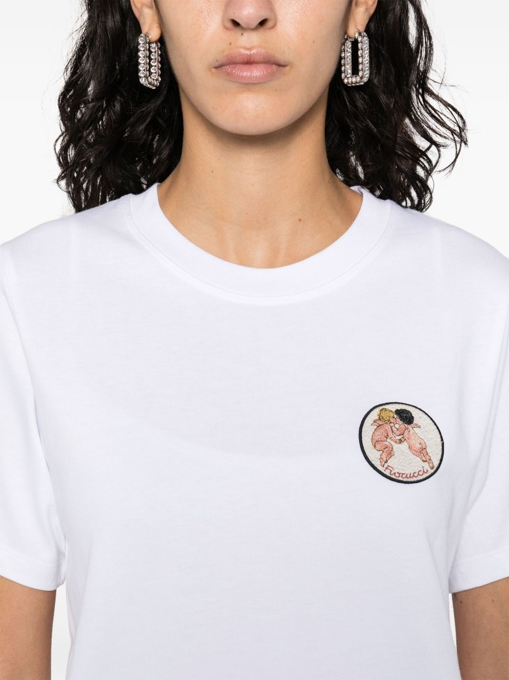 logo-appliqué cotton T-shirt - 5