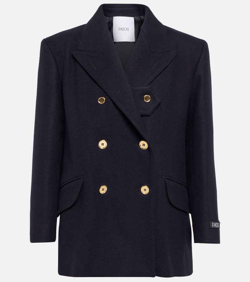 Wool and cashmere flannel blazer - 1
