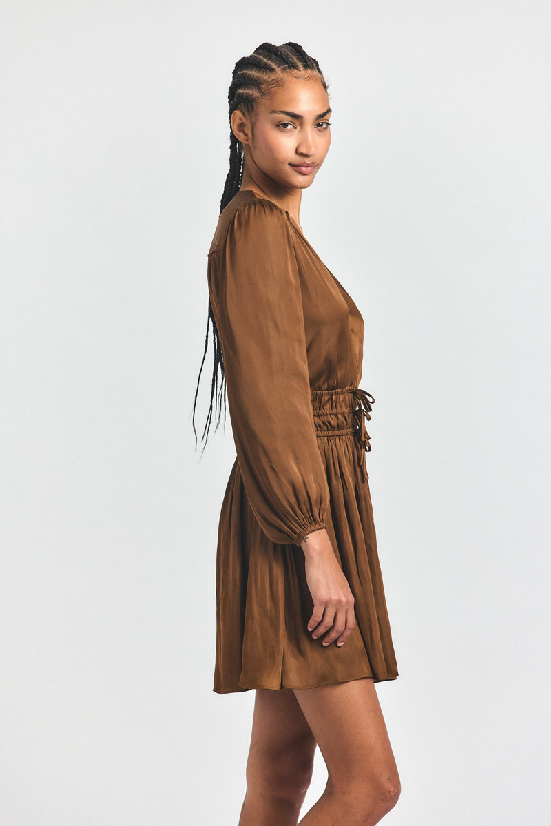 DEREK LAM 10 CROSBY CALANTHE LONG SLEEVE DRESS outlook