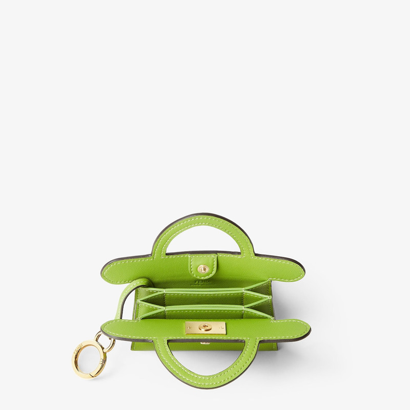 Fendi Way Card Case Forest green leather card case 3
