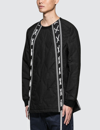 White Mountaineering PRIMALOFT QUILTED LACES UP SWEATER outlook