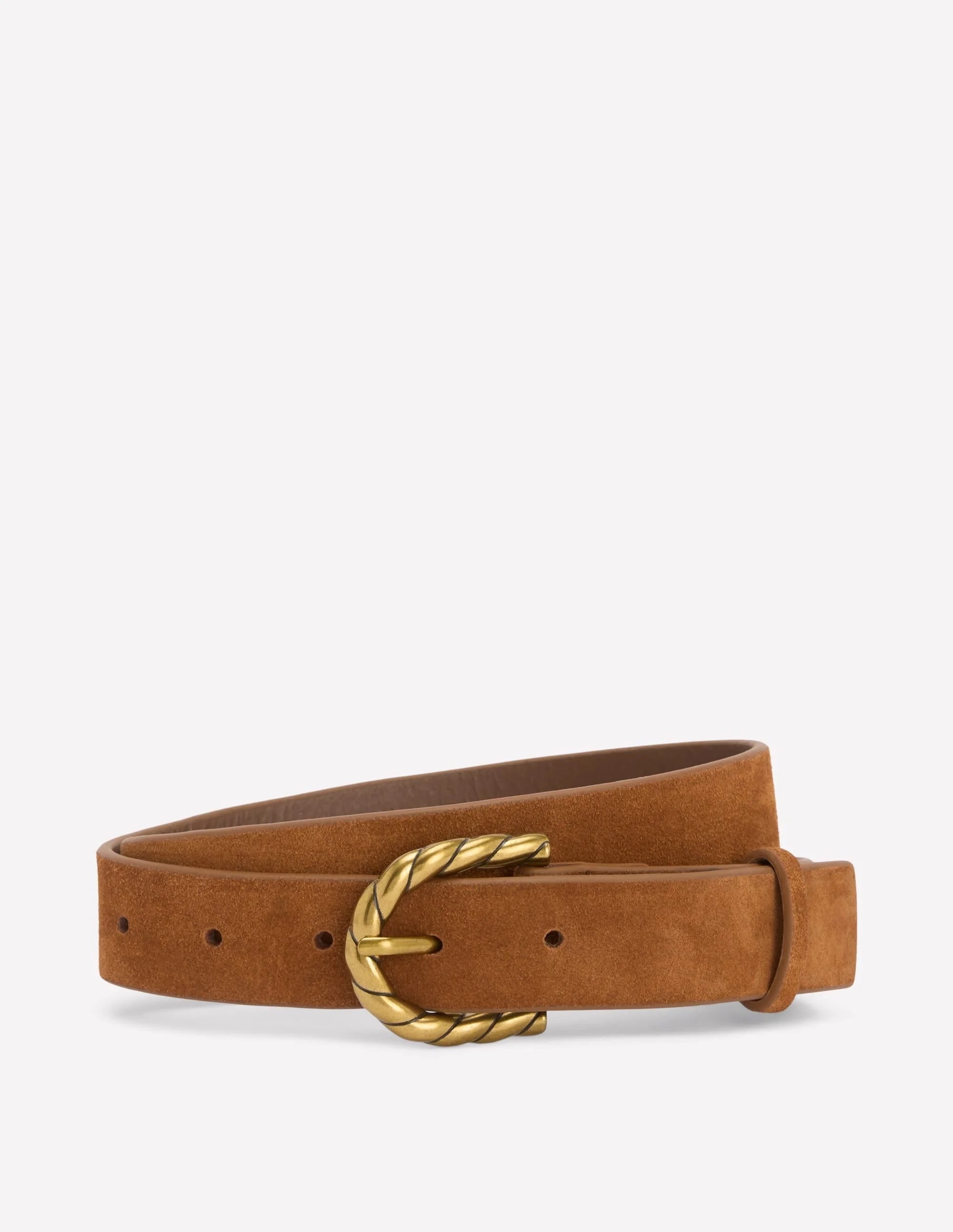 Twist Buckle Belt-Tan - 1