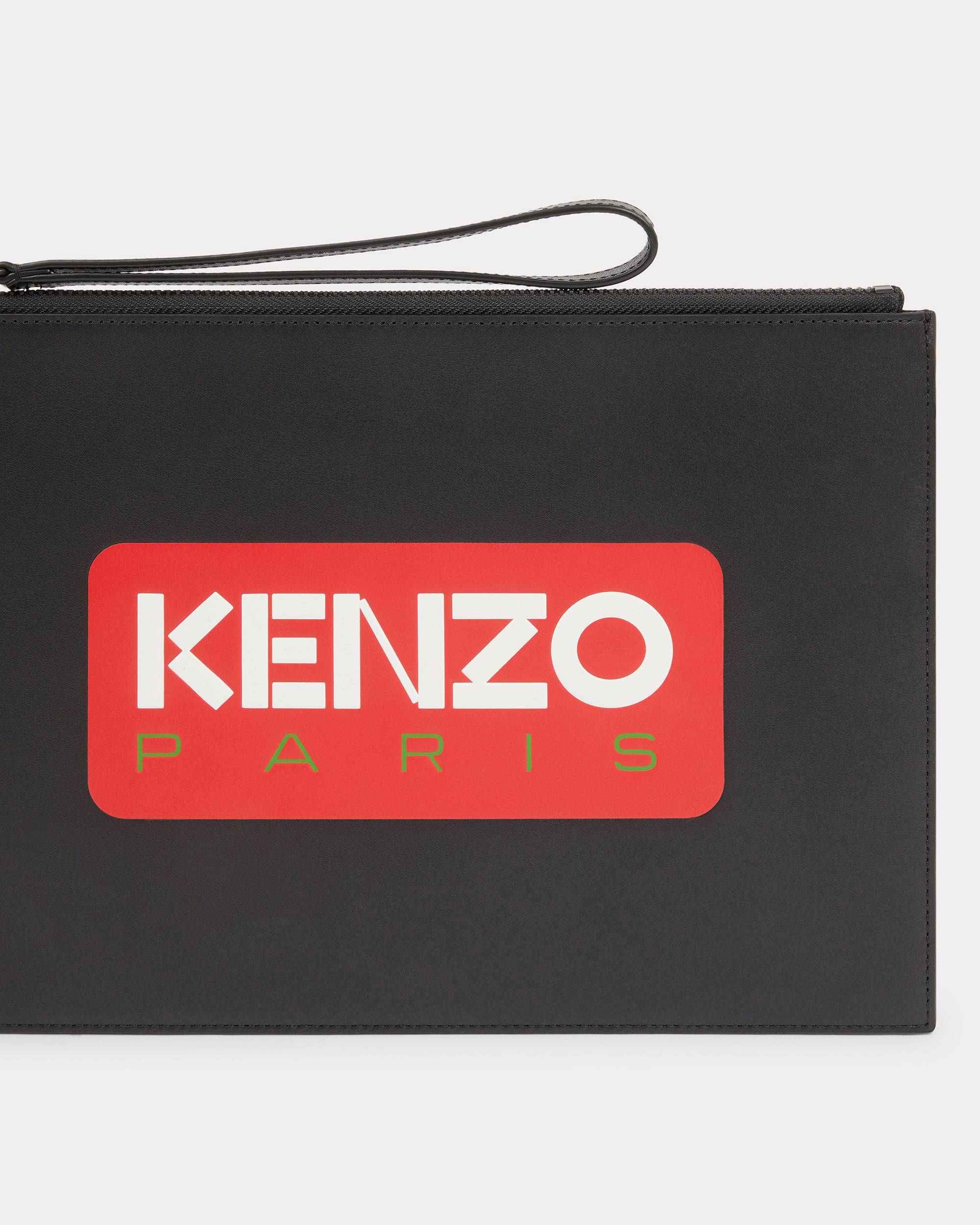 KENZO Paris large leather clutch - 3