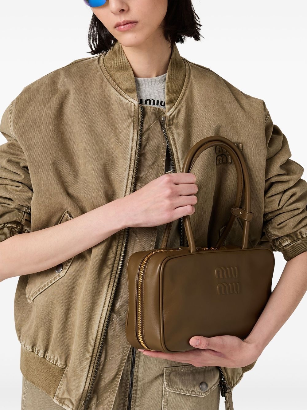 Beau leather top-handle bag - 3