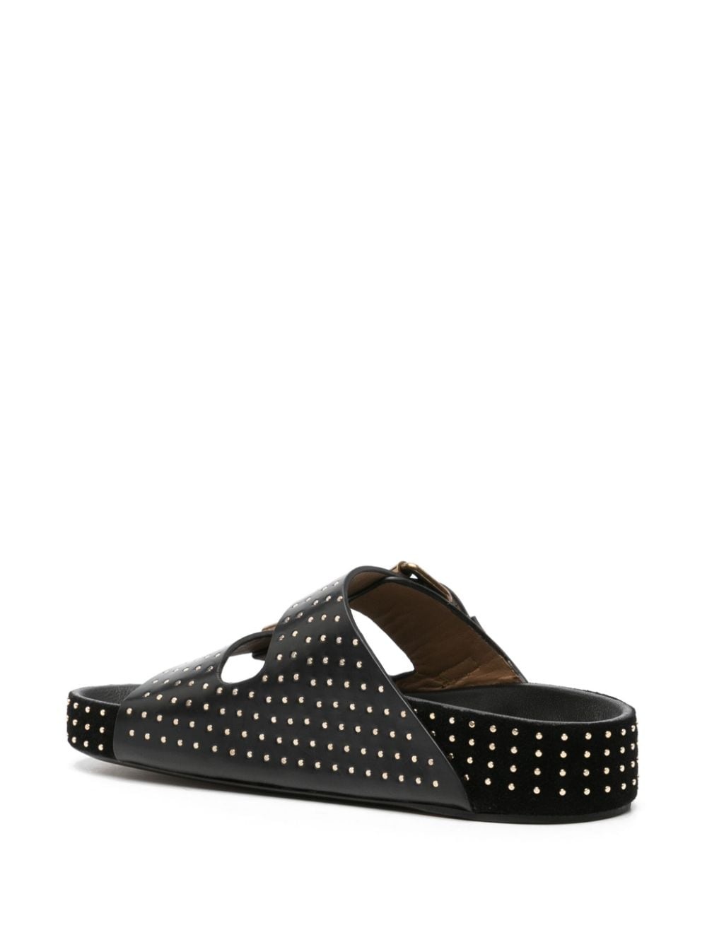 studded leather sandals - 3