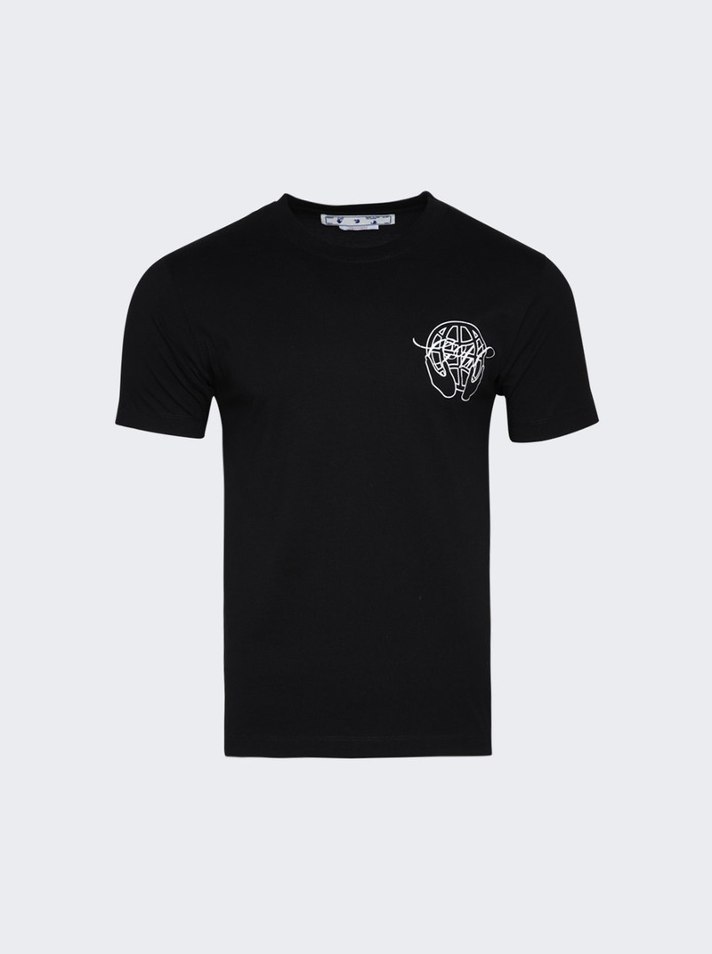 Hand Arrow Slim Short Sleeve T-Shirt Black - 1