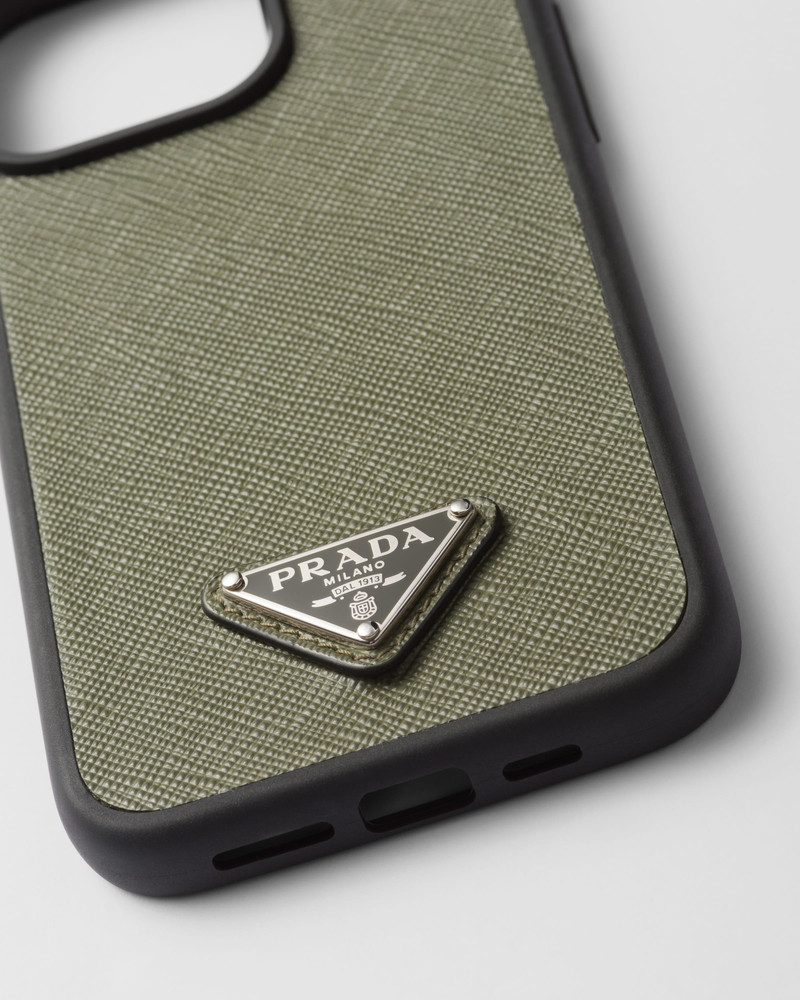 Prada Saffiano leather cover for iPhone 15 Pro Max outlook