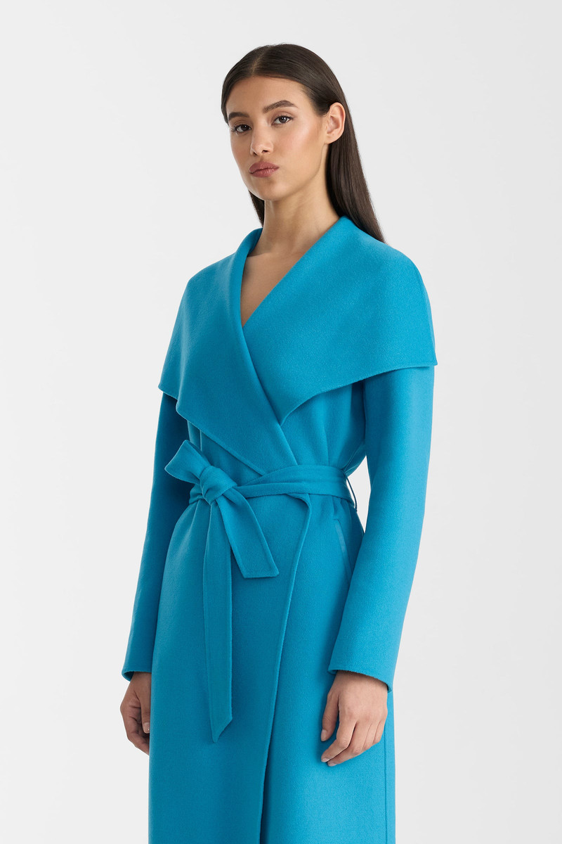 MAI Double-face wool wrap coat 5
