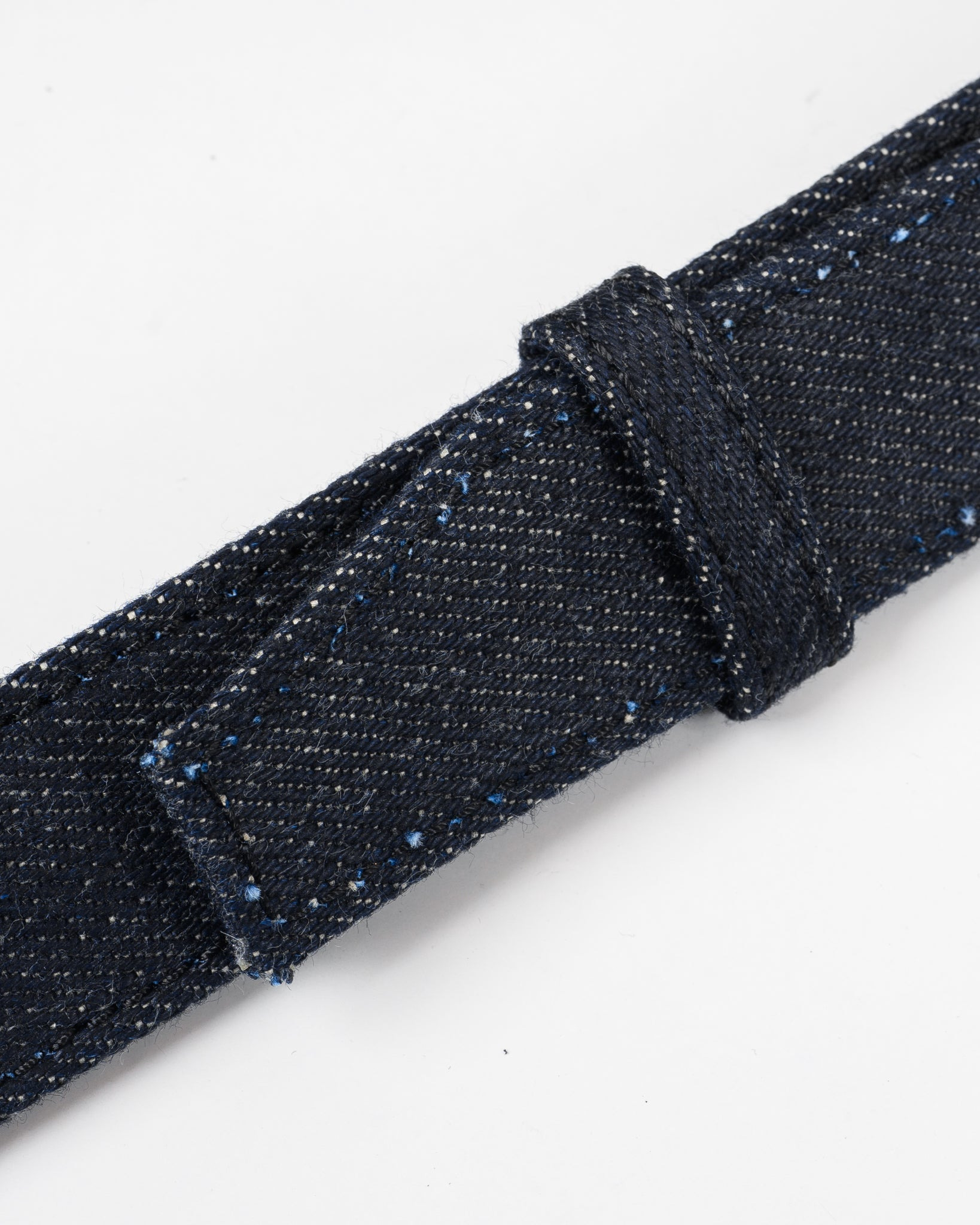IHE-51-IND Diamond Stitched 25oz Selvedge Denim Waist Bag - Indigo - 13