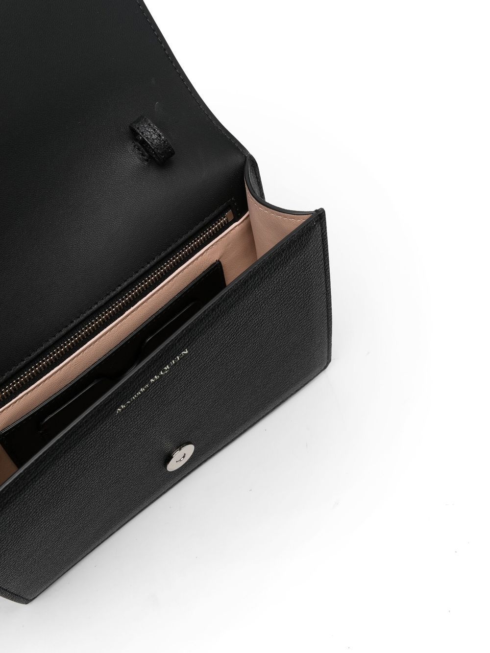 ALEXANDER MCQUEEN｜SHOULDER BAGS (708262 DYTUY 1000) Alexander McQueen The four ring leather shoulder bag