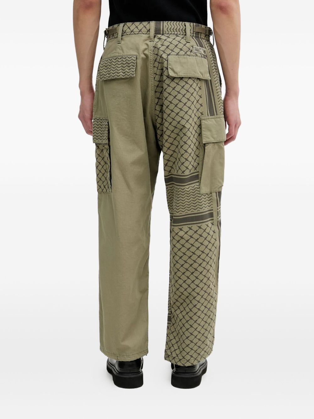 patterned cargo pants - 4