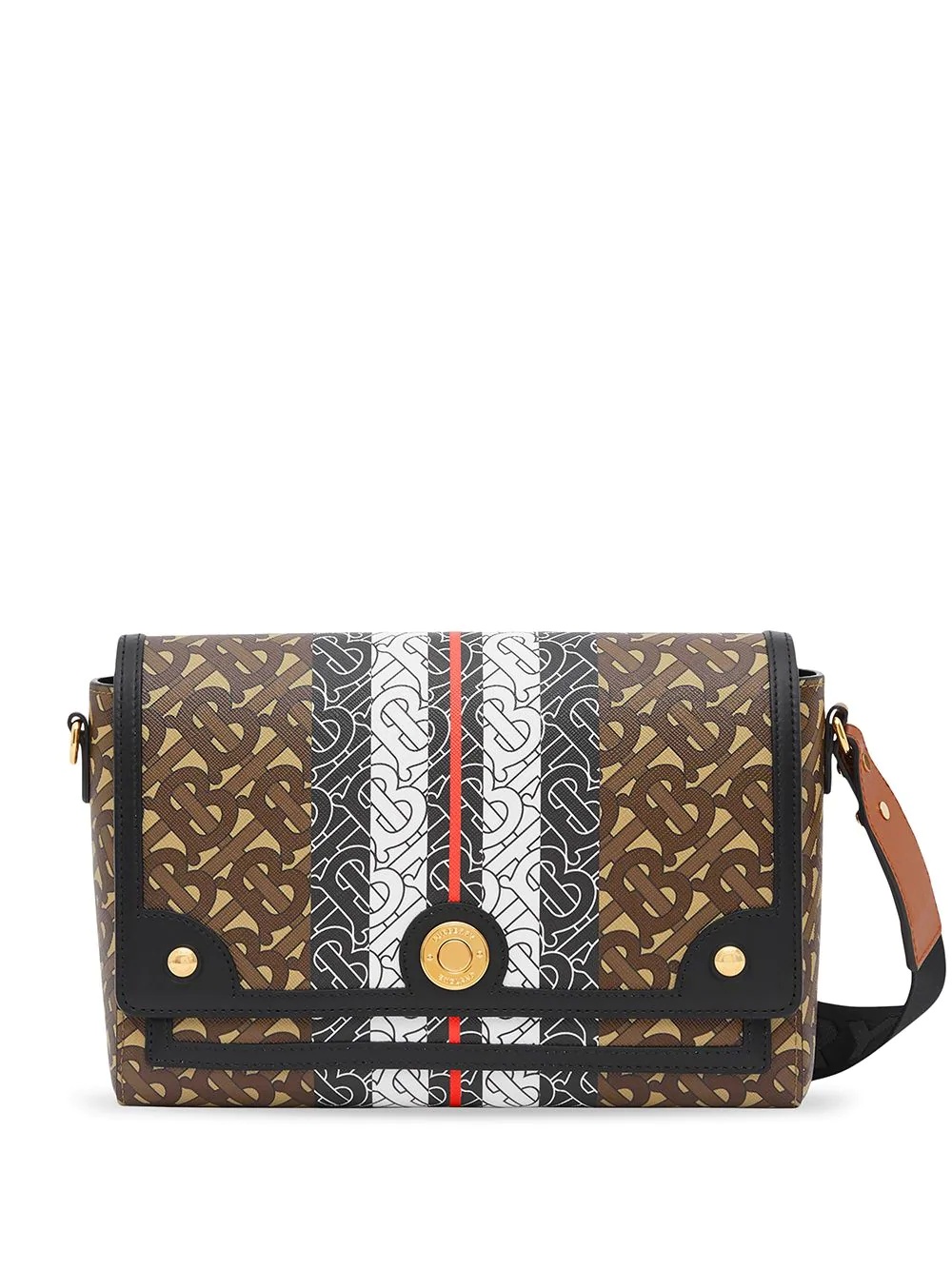 monogram stripe Note crossbody bag - 1