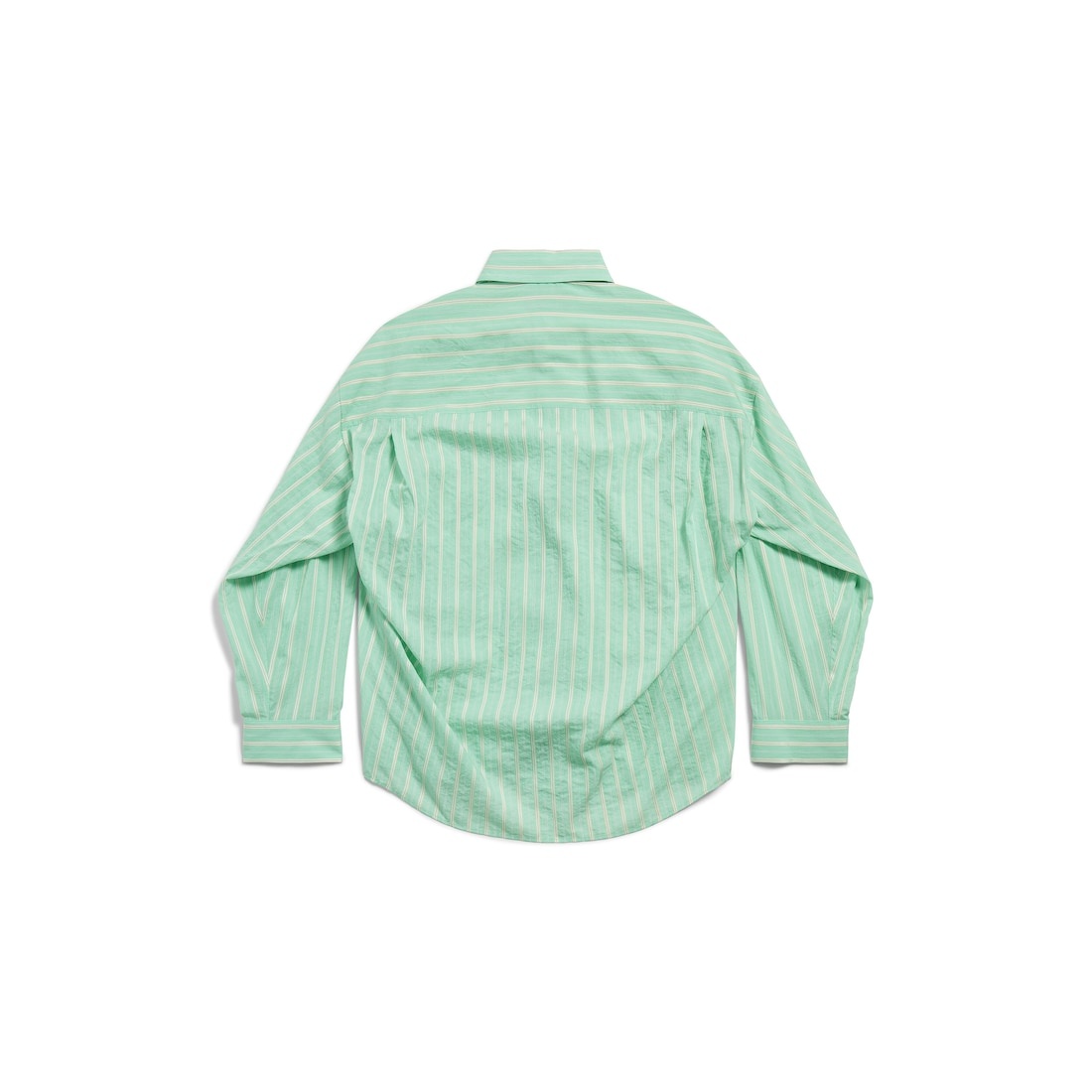 Cocoon Shirt in Green/white - 2