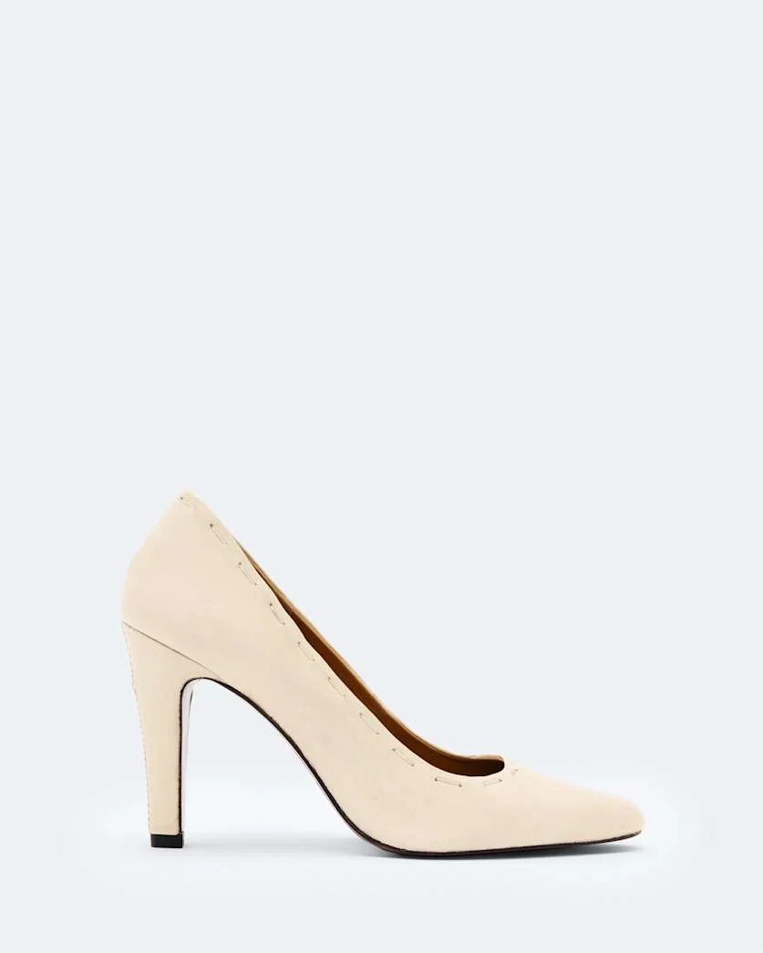 ANNA HAND-STITCH ALMOND-TOE COURT SHOE - 1