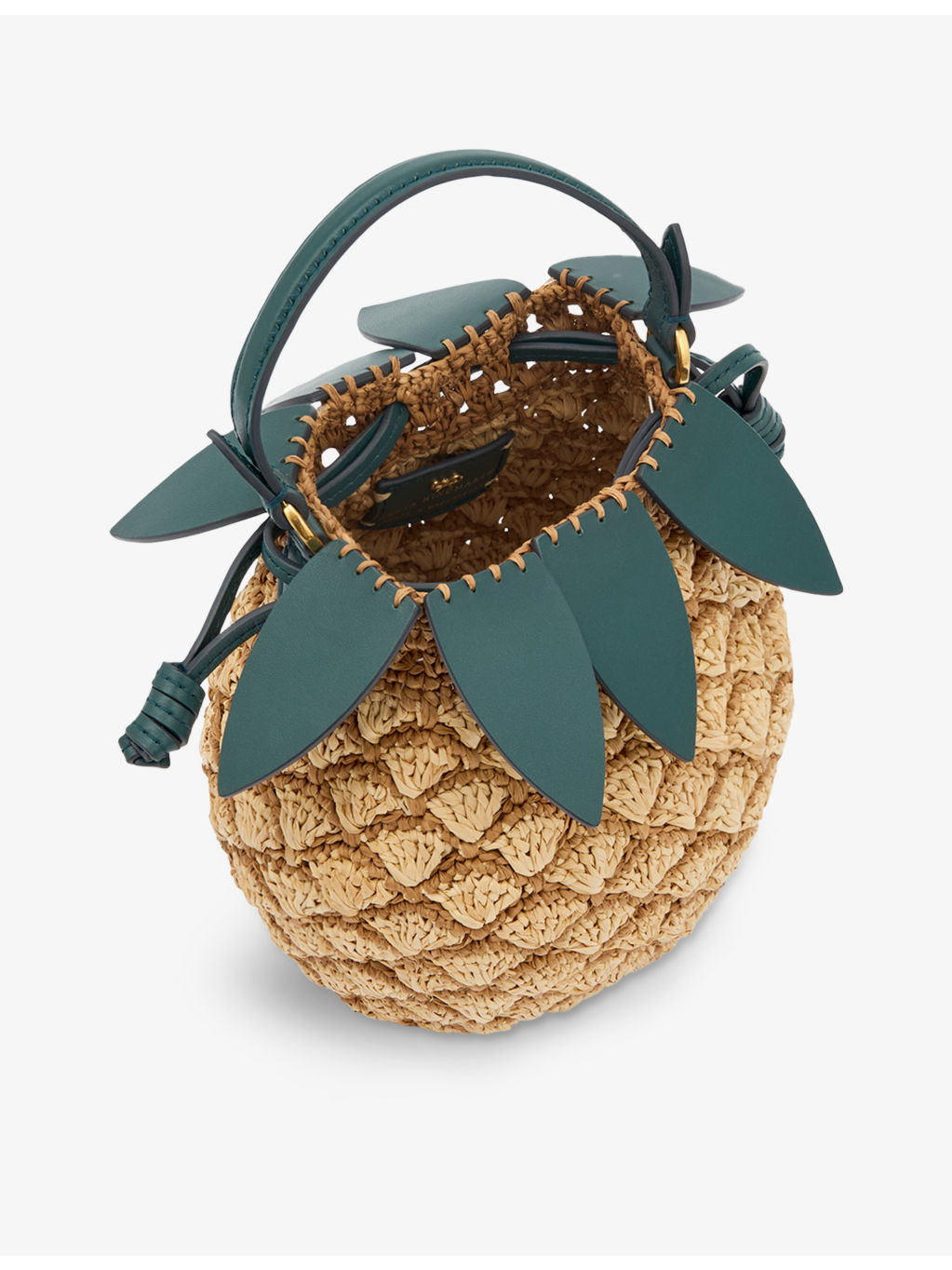 Pineapple Raffia Cross-Body Bag - 3