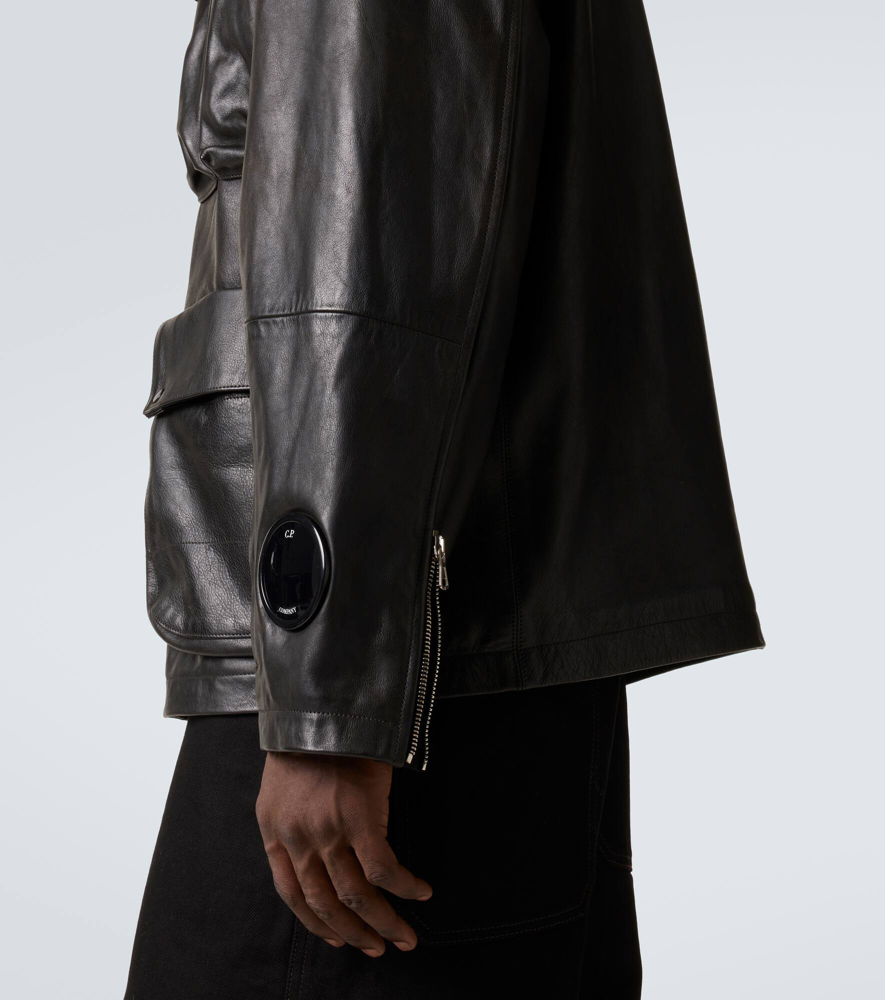 Lens leather jacket - 6