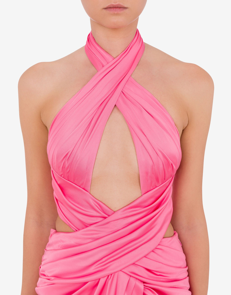 ORGANZINO DRESS WITH CUT-OUT 4