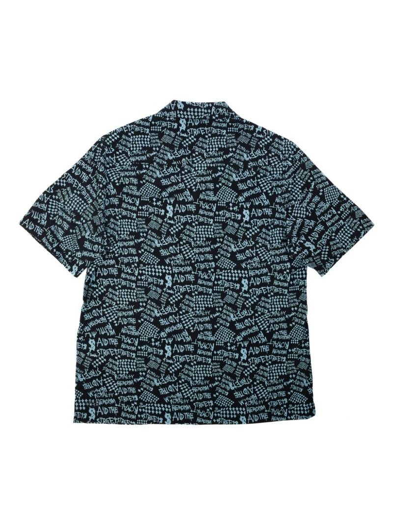 Ksubi Heroism text-print tencel shirt outlook