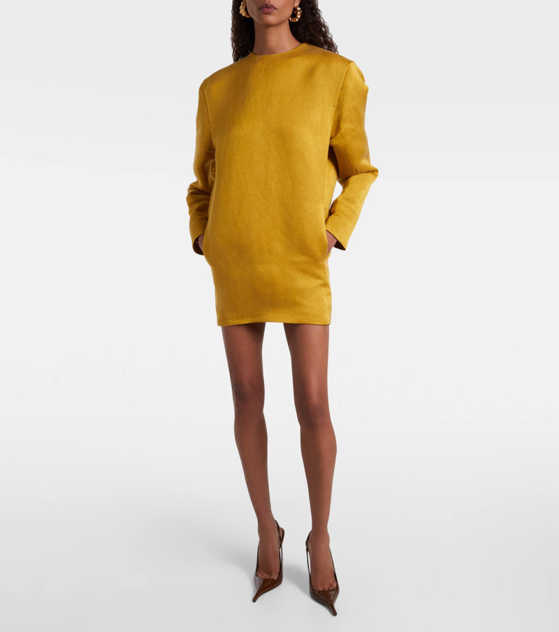 SAINT LAURENT Silk satin minidress outlook
