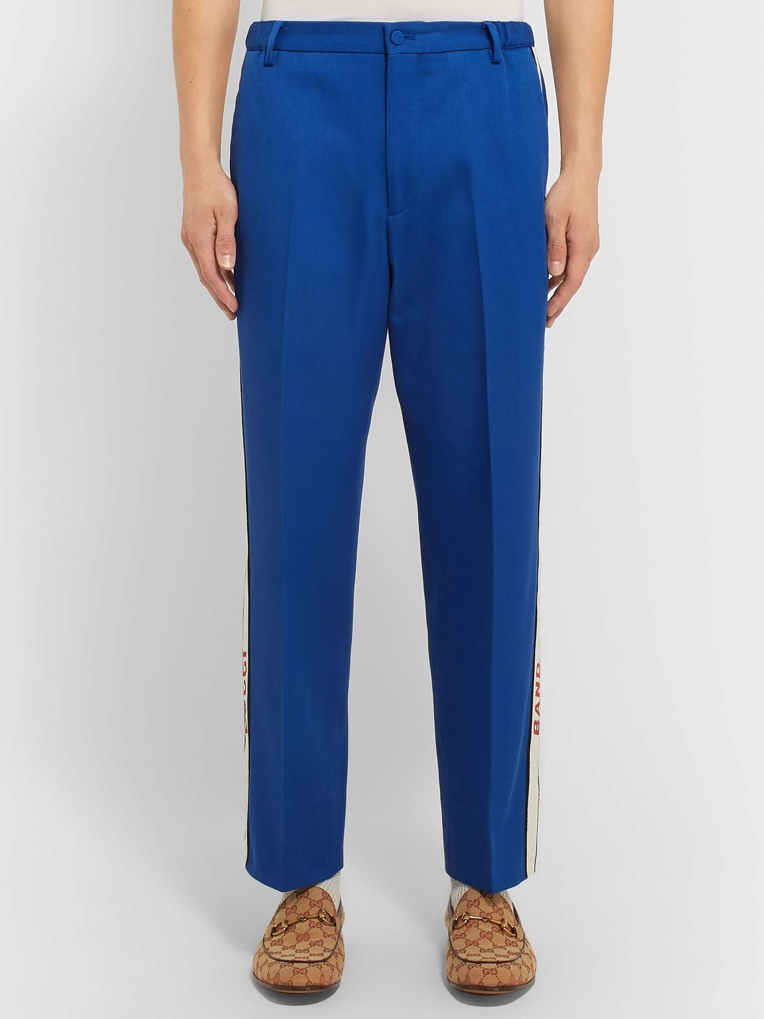 Poplin-Trimmed Cotton-Twill Suit Trousers - 4