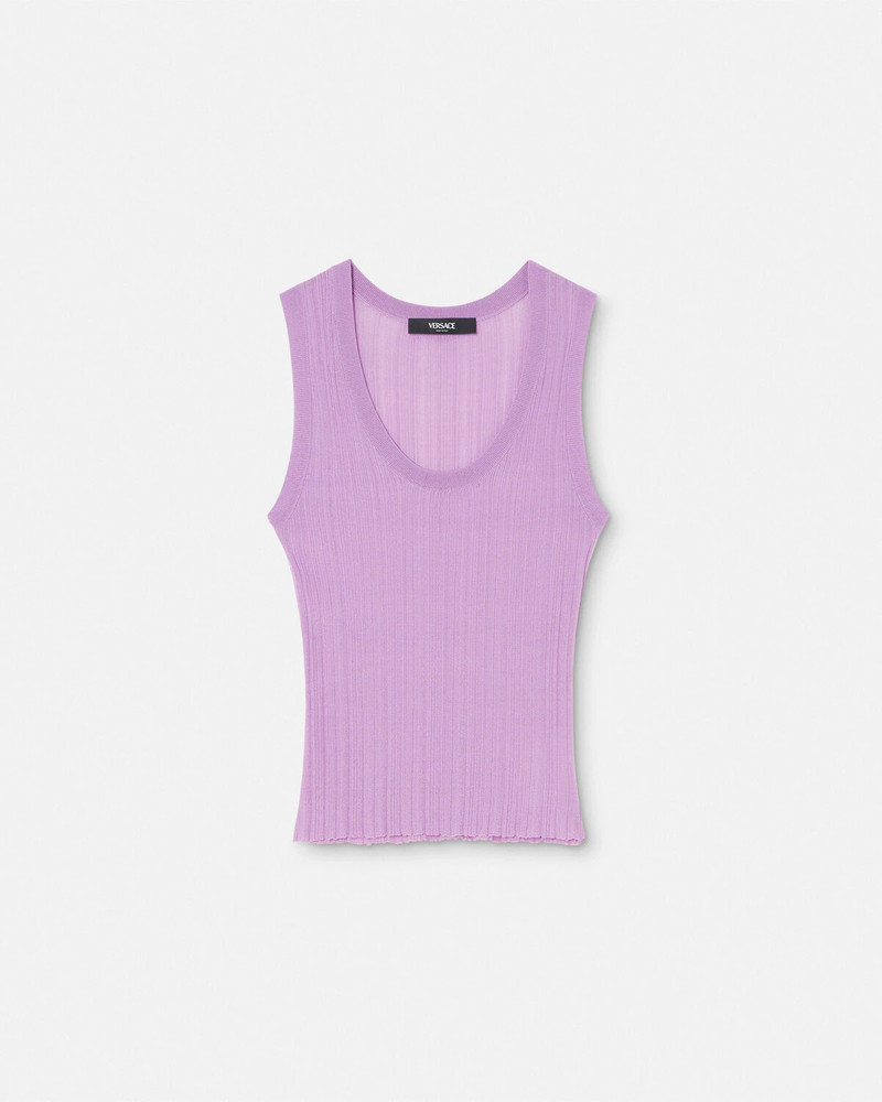 Ribbed Knit Tank Top - 1