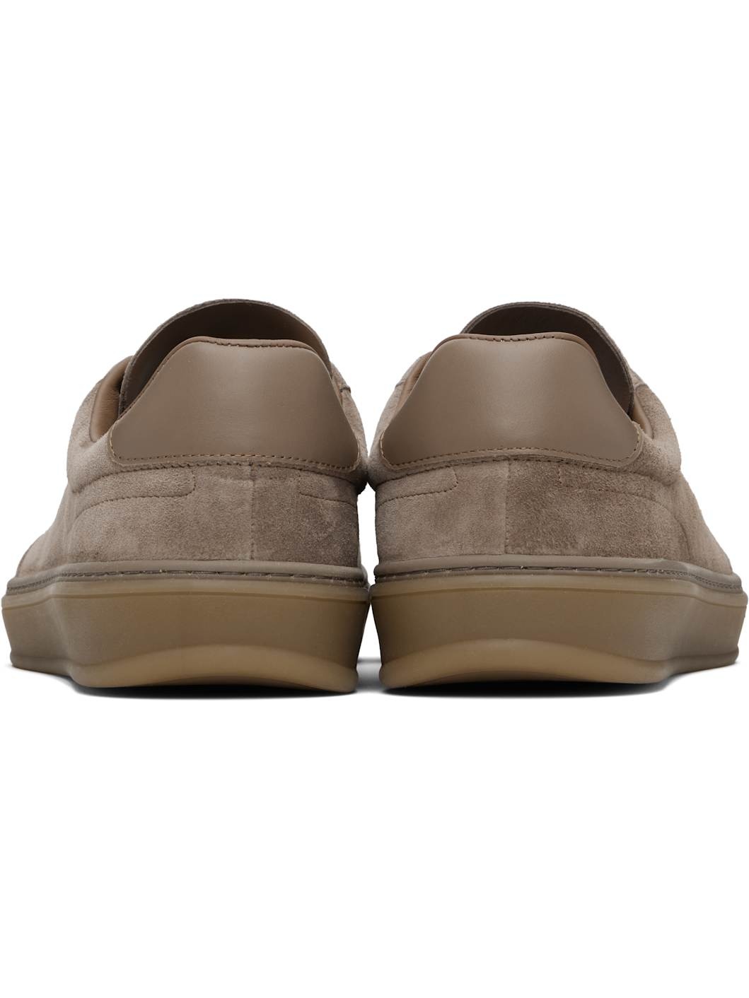 Brown BECKHAM Edition Low-Top Suede Sneakers - 2
