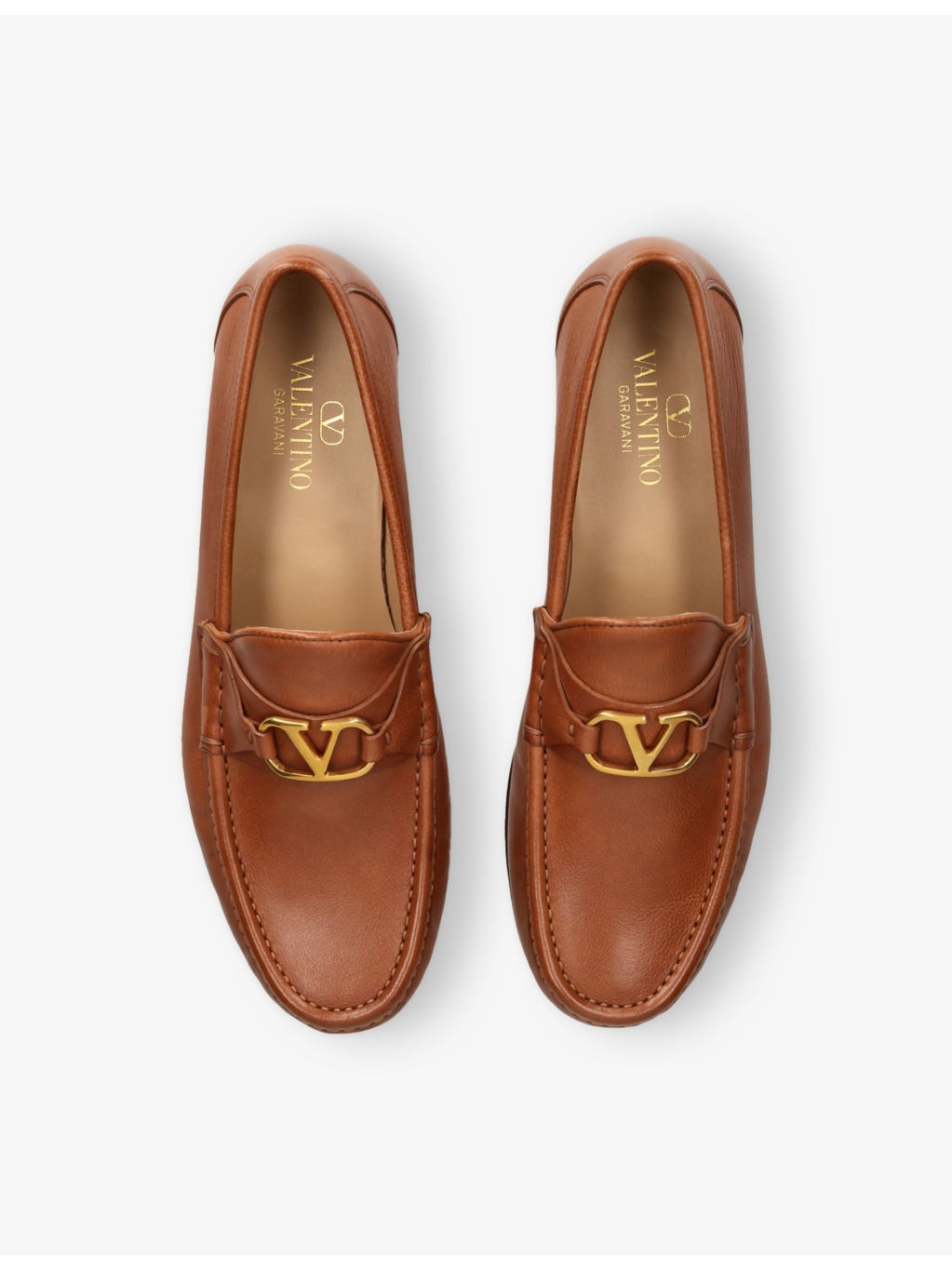 VLogo Signature Leather Loafers - 2